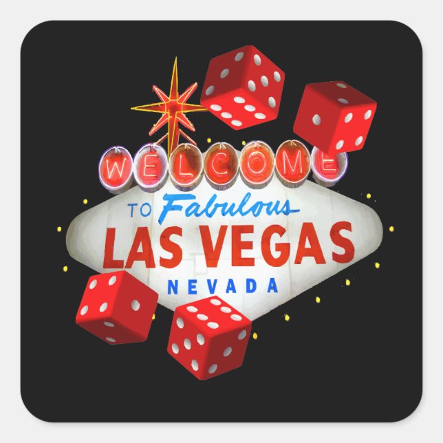 Lucky Las Vegas Stickers (Front)
