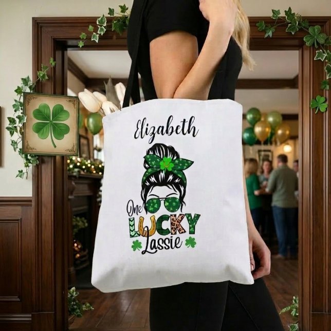 Lucky Lassie St. Paddy's Tote Bag (Creator Uploaded)