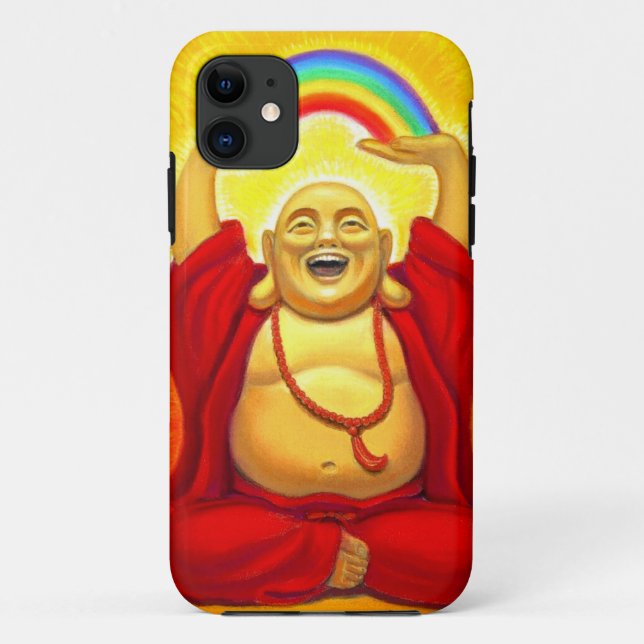 Lucky Laughing Rainbow Buddha iPhone 5 Case (Back)