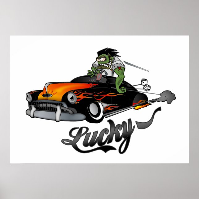 "Lucky" Lead Sled Art Poster (Front)