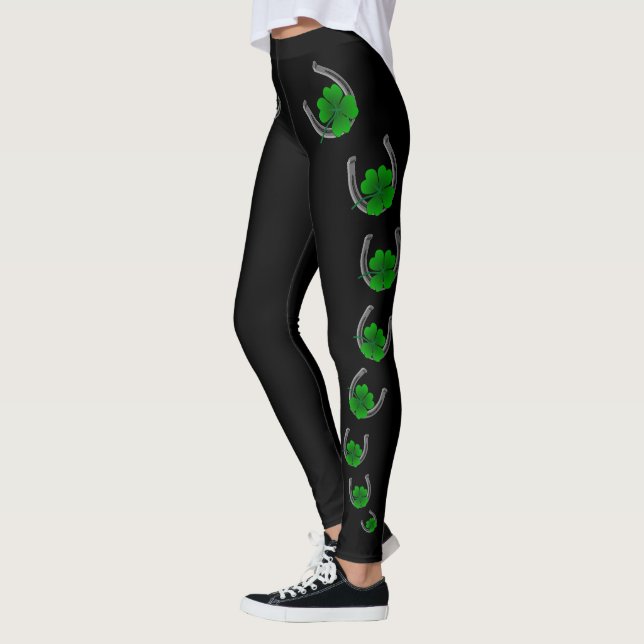 Lucky Leggings Cute St. Patrick's Leggings Women's (Left)