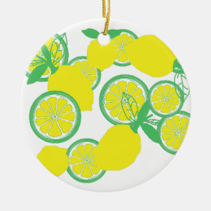 Lucky Lemons Organic Funky Ornament