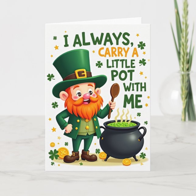 Lucky Leprechaun Brew Card (Front)