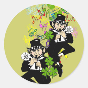 Lucky Leprechaun Classic Round Sticker