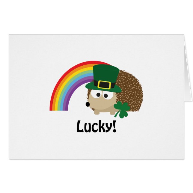 Lucky Leprechaun Hedgehog (Front Horizontal)
