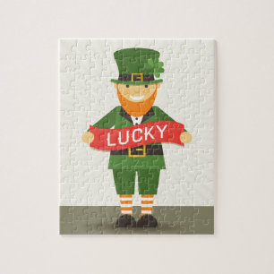 lucky leprechaun jigsaw puzzle
