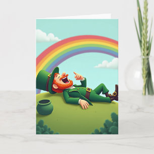 Lucky Leprechaun Laughter Card