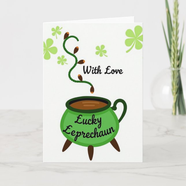 Lucky Leprechaun Love For Partner Card (Front)