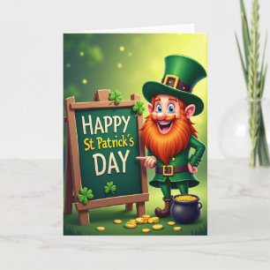 Lucky Leprechaun Pattern Card