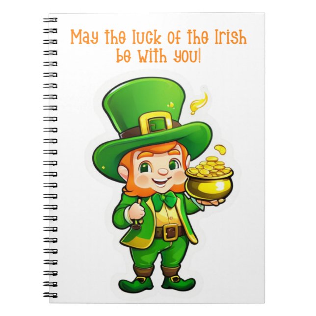 Lucky Leprechaun’s Treasure  Notebook (Front)
