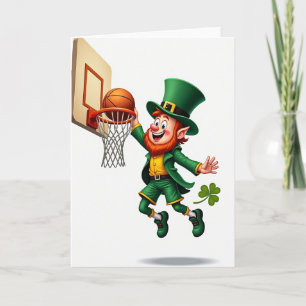 Lucky Leprechaun Slam Dunk Card