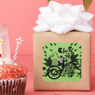 Lucky Leprechaun Square Sticker