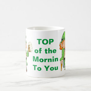 Lucky Leprechaun Top of the Mornin Coffee Mug