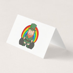 Lucky Leprechaun with Rainbow Pot of Gold