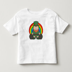 Lucky Leprechaun with Rainbow Pot of Gold Toddler T-Shirt
