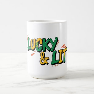 Lucky & Lit St. Patrick's Day Coffee Mug