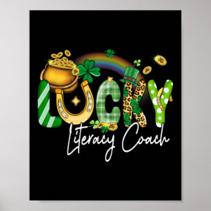 Lucky Literacy Coach St Patricks Day Family Matchi Poster
