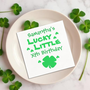 Lucky Little Birthday Napkin