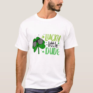 Lucky Little Dude Shamrock Sunny Glasses St. Patri T-Shirt