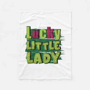 Lucky Little Lady Fleece Blanket