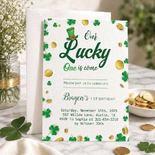 Lucky Little One – St. Patrick’s Day Baby Shower Invitation