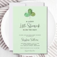 Lucky Little Shamrock Green Baby Shower