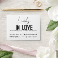 Lucky lotto love Lottery Ticket Wedding favor