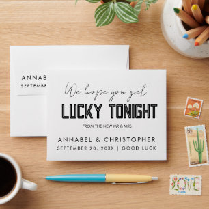 Lucky  lotto love Lottery Ticket Wedding favour Envelope