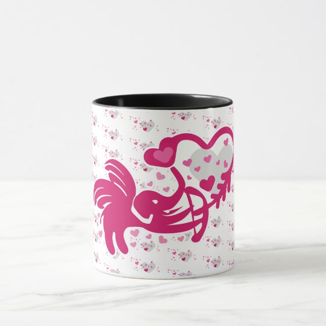 LUCKY LOVE ELEPHANT CUPID ELEPHANT BY MASANSER MUG (Center)