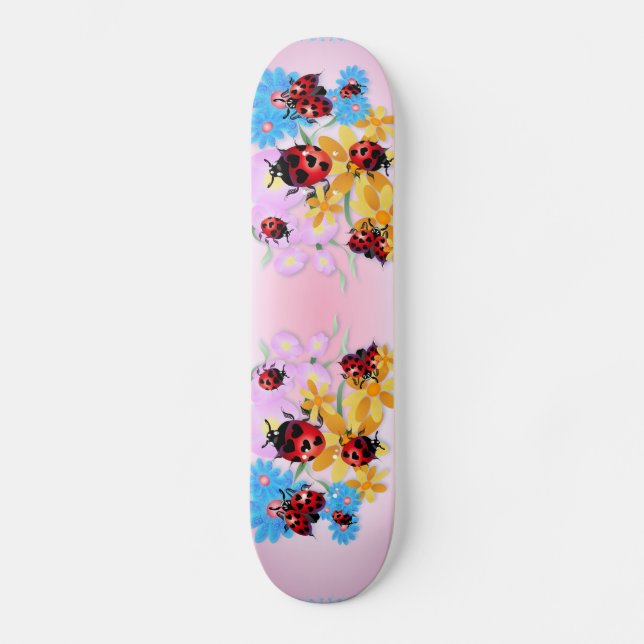 Lucky-Love Ladybugs Skateboard (Front)