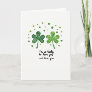 Lucky Love Shamrock Card