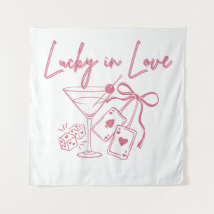 Lucky Love Vegas Casino Bachelorette Bridal Party Tapestry