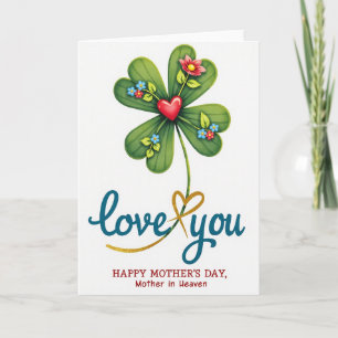Lucky Love You Mothers Day Art Card