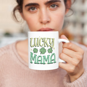 LUCKY MAMA GNOME   COFFEE MUG