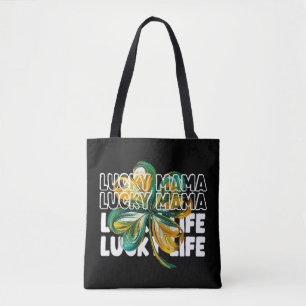 Lucky Mama Lucky Life St. Patrick’s Day Shamrock Tote Bag