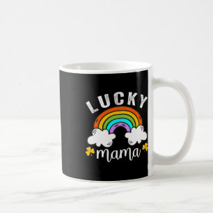 Lucky Mama Rainbow St Patricks Day Green Proud Iri Coffee Mug