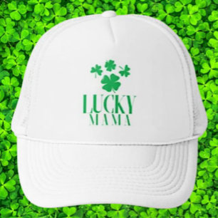 Lucky Mama Trucker Hat – Clover Cutie Vibes