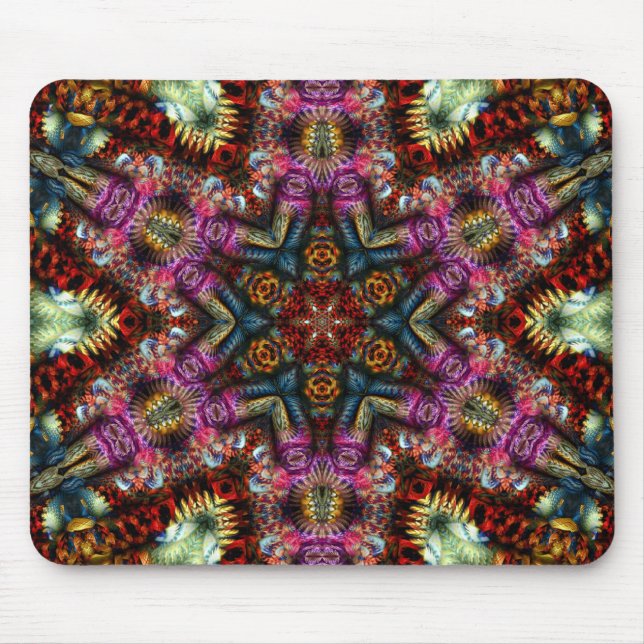 Lucky Mandala Star Mousepad (Front)