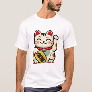 Lucky Maneki-neko: A Charm for Wealth and Fortune T-Shirt