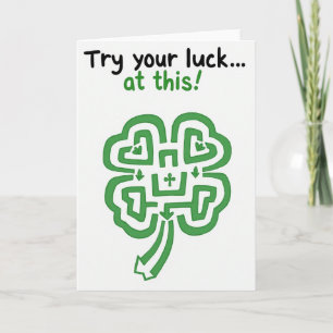 Lucky Maze Fun Card