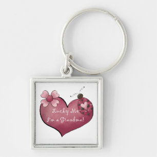 Lucky Me I'm a Grandma  Gifts Key Ring