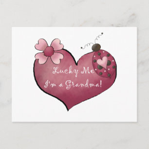 Lucky Me I'm a Grandma Tshirts and Gifts Postcard