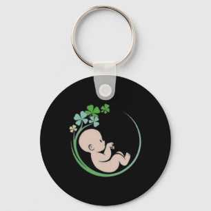 Lucky Midwife Nurse St. Patricks Day Key Ring