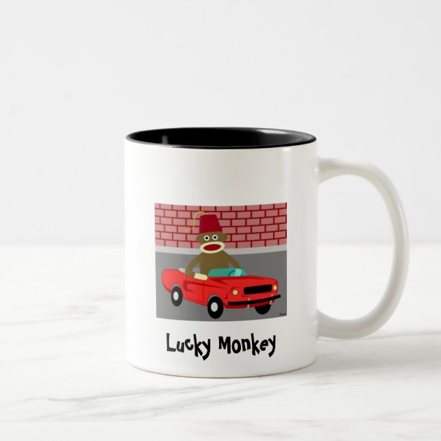Lucky Monkey Mug (Right)