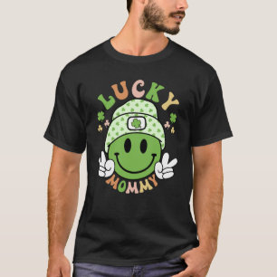 Lucky Mummy Smile Happy Face Meme St Patricks T-Shirt
