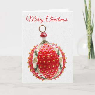 Lucky Mushroom Christmas Card