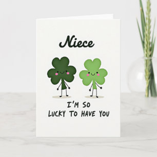 Lucky Niece Greeting Card
