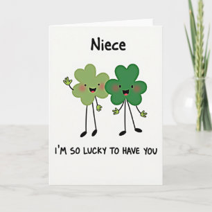 Lucky Niece Love You Card