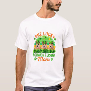 Lucky Norwich Terrier Mum T-Shirt