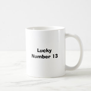 Lucky Number 13 Coffee Mug